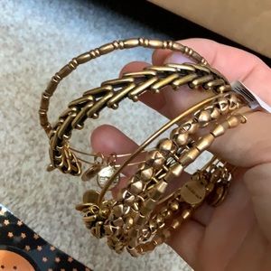 Alex and Ani Bracelets new gold copper bangles